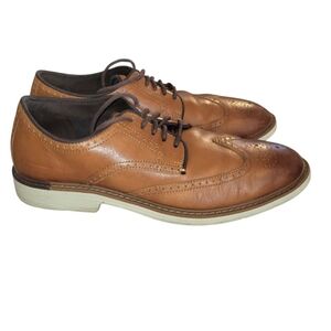 Cole Haan Wingtip Go To Oxford British Tan Brown Dress Casual Work Loafer Men 11